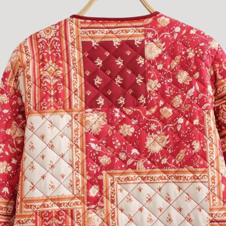 Mune | Women's lightweight summer quilted jacket – printed Boho style