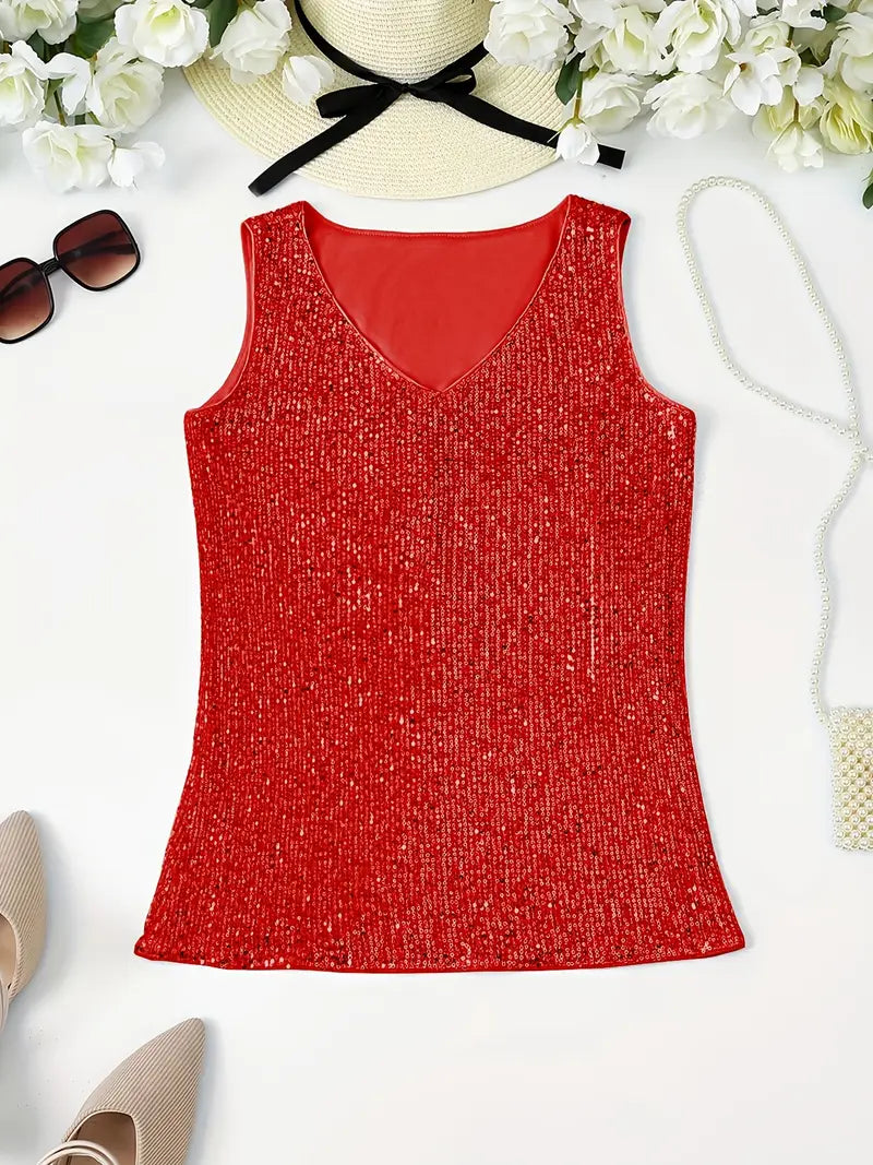 Mune Fashion | Sleeveless Top with Sequins