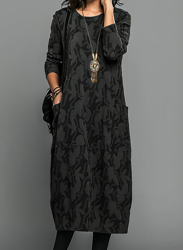 Mune | Luxurious Winter Dress with Print