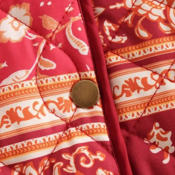 Mune | Women's lightweight summer quilted jacket – printed Boho style