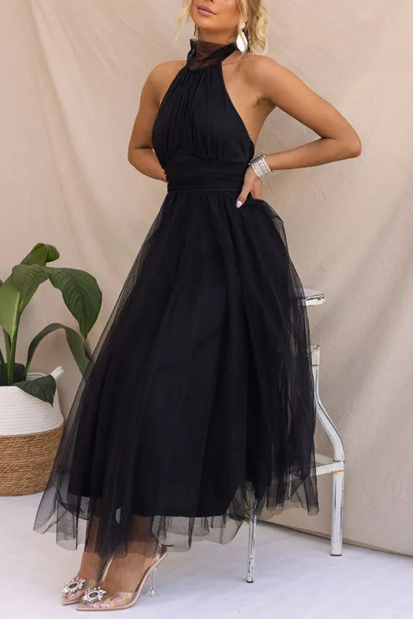Sleeveless evening dress