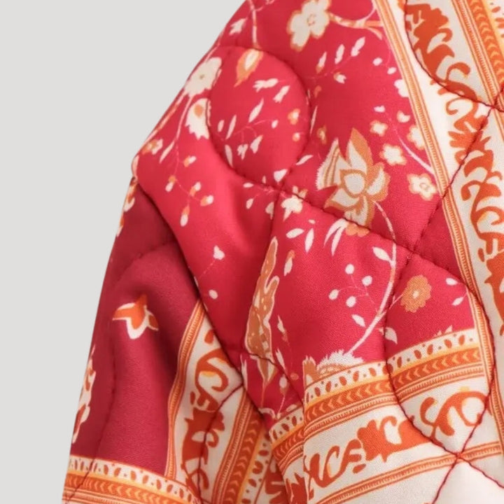 Mune | Women's lightweight summer quilted jacket – printed Boho style