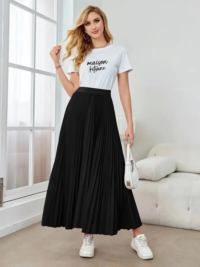 Mune Fashion | Casual Pleated Maxi Skirt