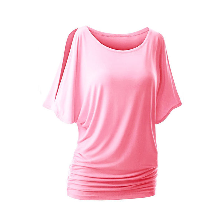 Women's casual oversized T-shirt with delicate ruffle details Mune Fashion