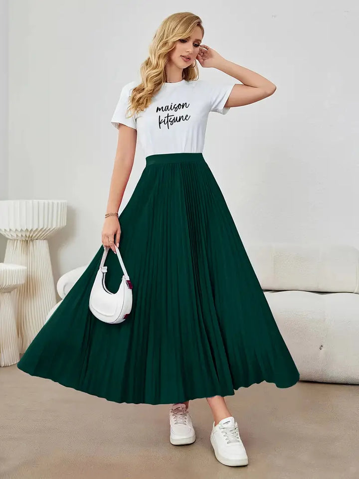 Mune Fashion | Casual Pleated Maxi Skirt