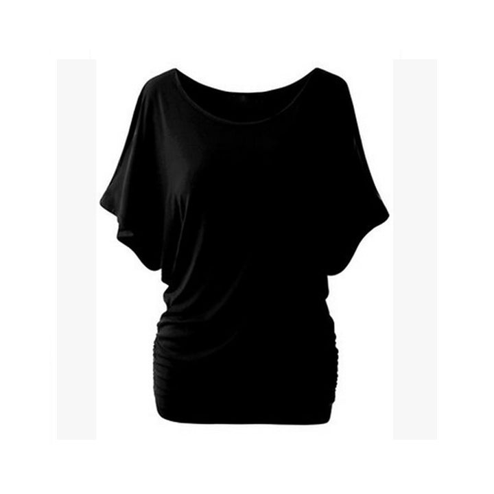 Women's casual oversized T-shirt with delicate ruffle details Mune Fashion