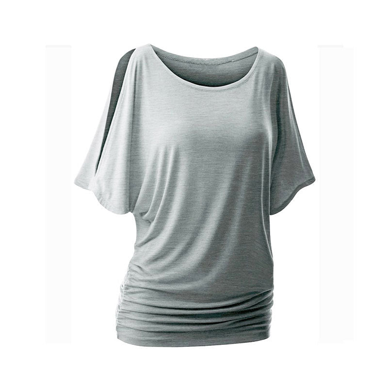 Women's casual oversized T-shirt with delicate ruffle details Mune Fashion