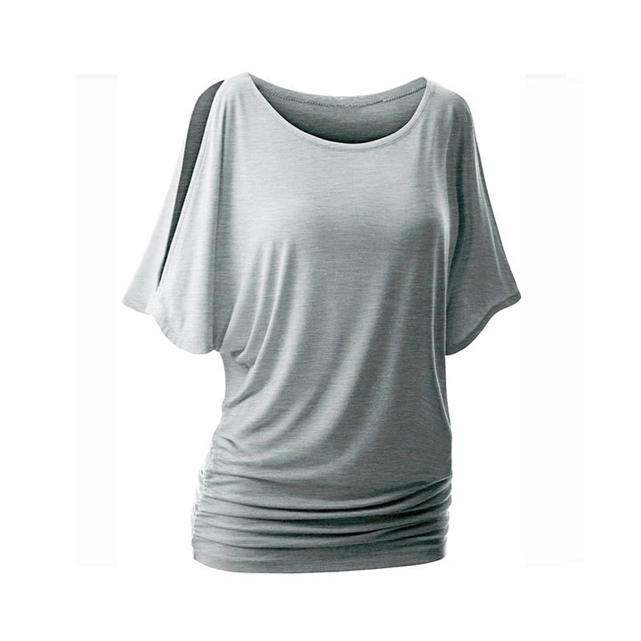 Women's casual oversized T-shirt with delicate ruffle details Mune Fashion