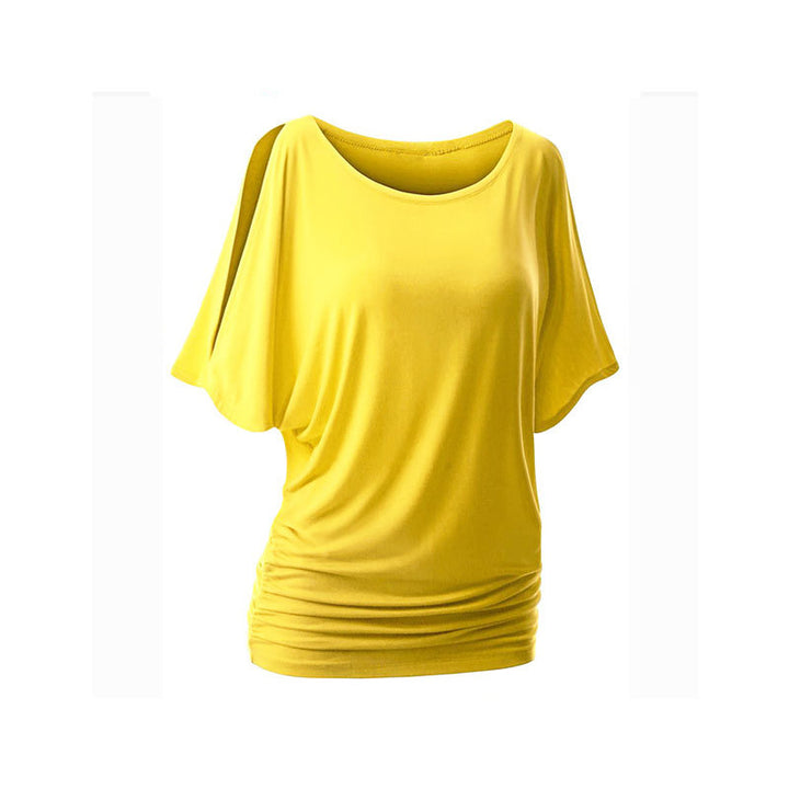 Women's casual oversized T-shirt with delicate ruffle details Mune Fashion