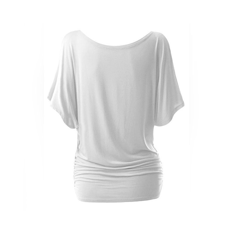 Women's casual oversized T-shirt with delicate ruffle details Mune Fashion
