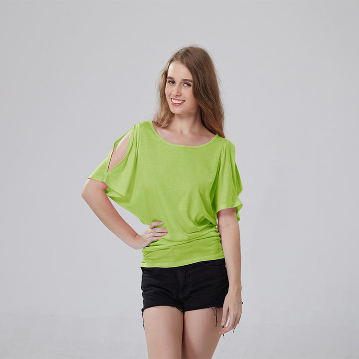 Women's casual oversized T-shirt with delicate ruffle details Mune Fashion