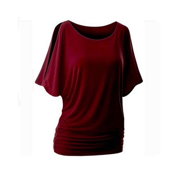 Women's casual oversized T-shirt with delicate ruffle details Mune Fashion