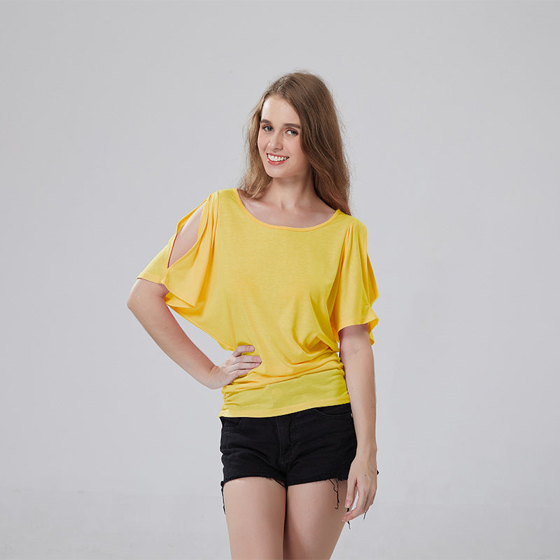 Women's casual oversized T-shirt with delicate ruffle details Mune Fashion