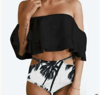 Women's Off-Shoulder Swim Set with Cut-Out Details Mune Fashion