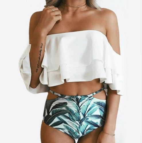 Women's Off-Shoulder Swim Set with Cut-Out Details Mune Fashion