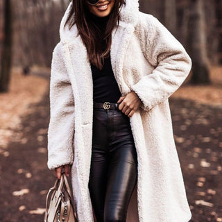 Mune | Trendy Long Teddy Coat with Hood