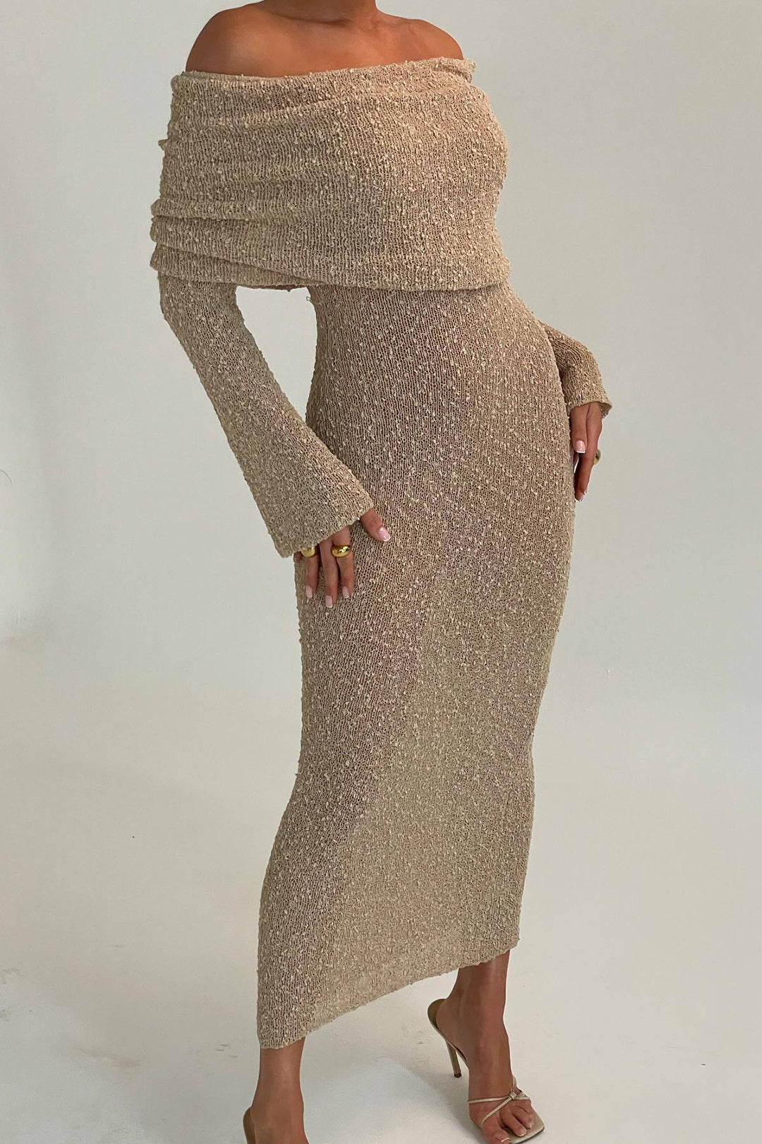 Mune | Maxi Dress In Knit Without Shoulders