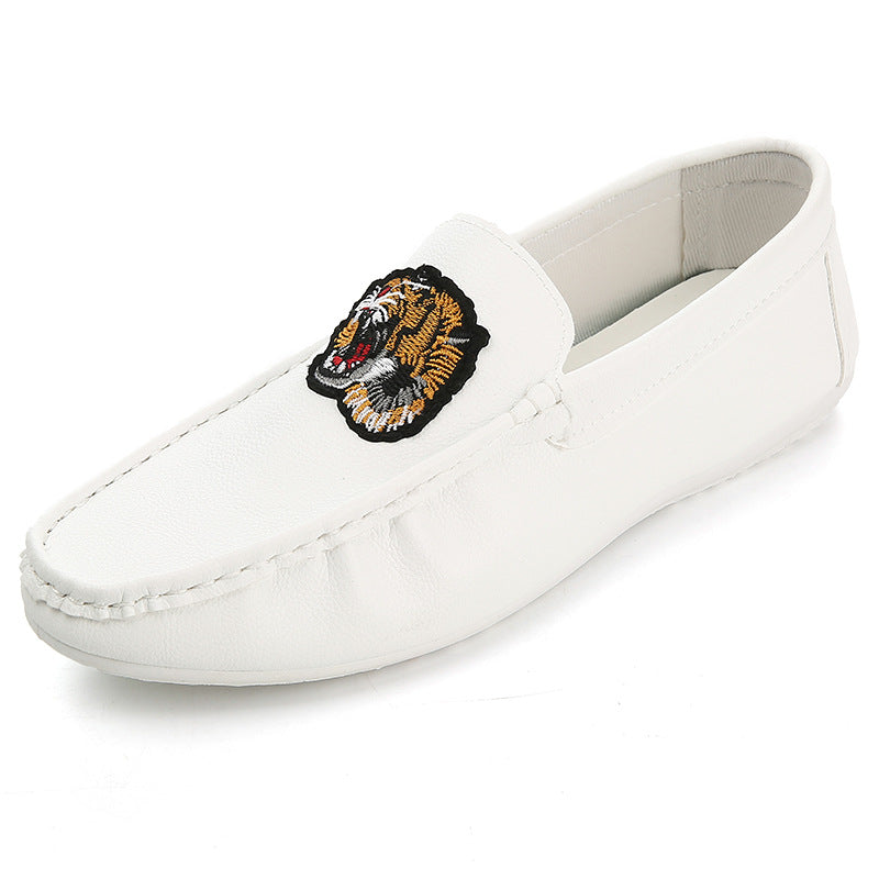 Men's Comfortable Slippers with Tiger Embroidery