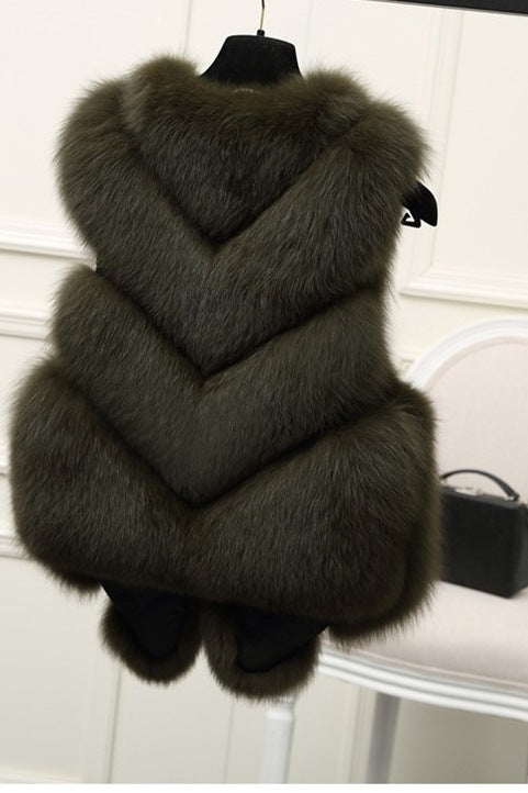 Mune | Women's Luxury Faux Fur Vest with Voluminous Details
