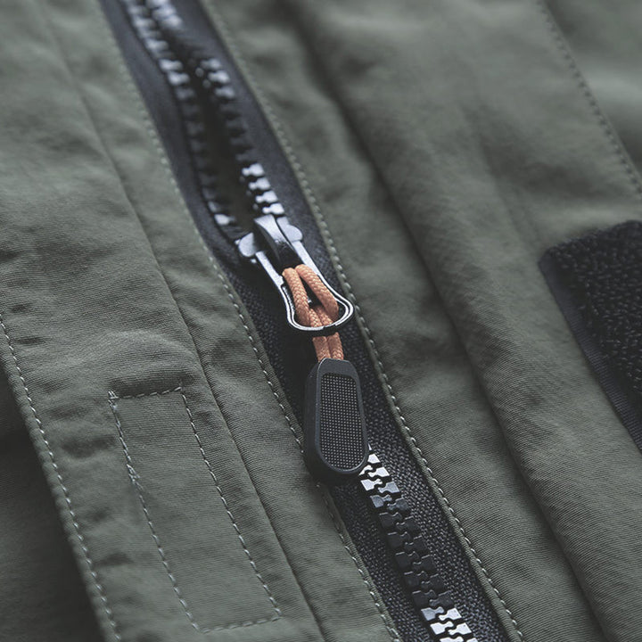 Men's lightweight hooded utility jacket with wind protection and multiple pockets Mune Fashion