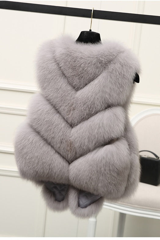 Mune | Women's Luxury Faux Fur Vest with Voluminous Details