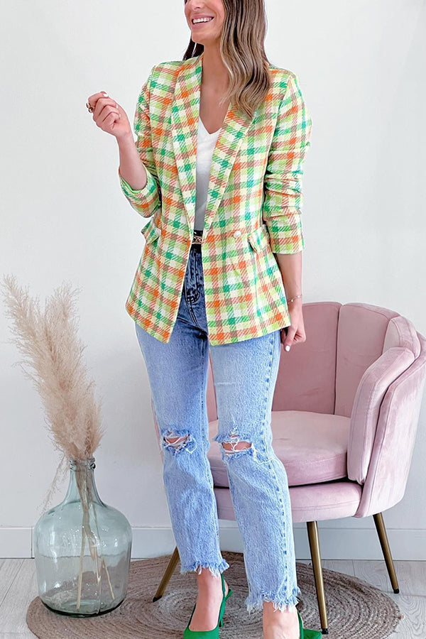 Mune | Arm Pockets Printed Double Button Casual Jacket