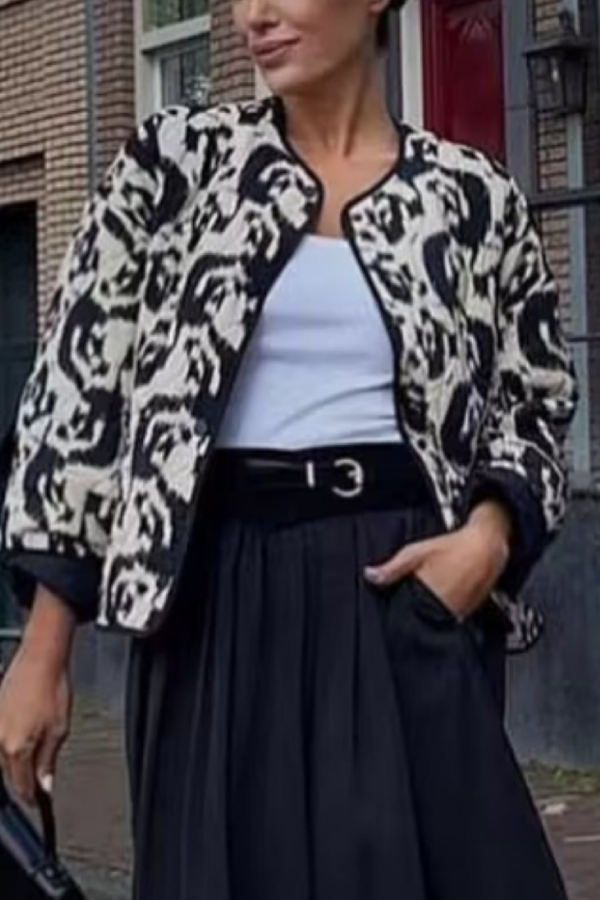 Mune | Animal Print Cotton Jacket