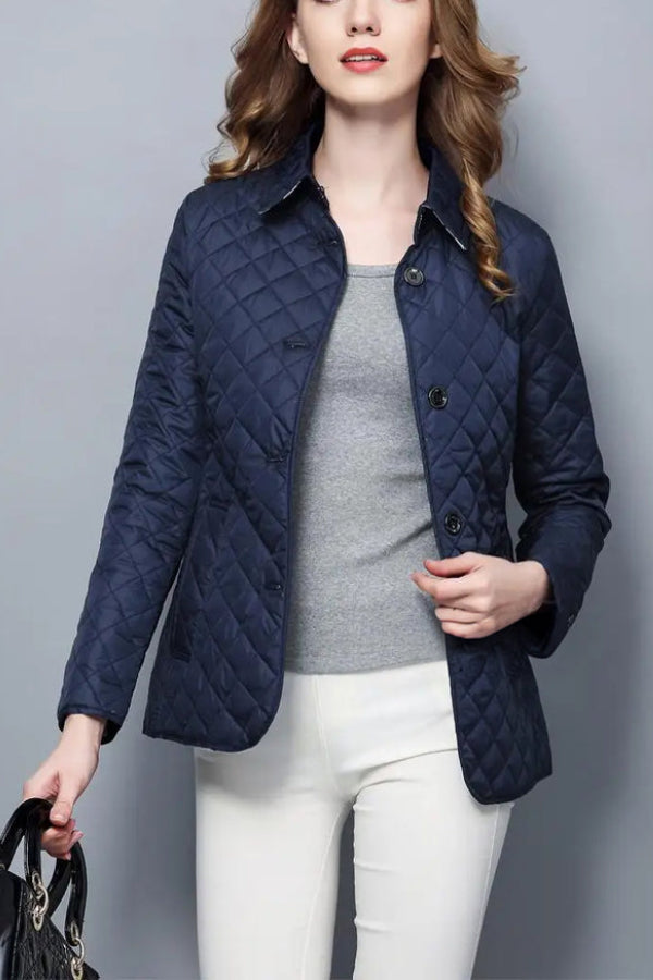 Mune | Cotton Blend Slim Fit Jacket for Fall and Winter