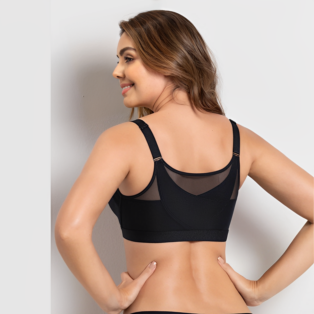 Mune | Women's Posture Correcting Bra Black 2-In-1