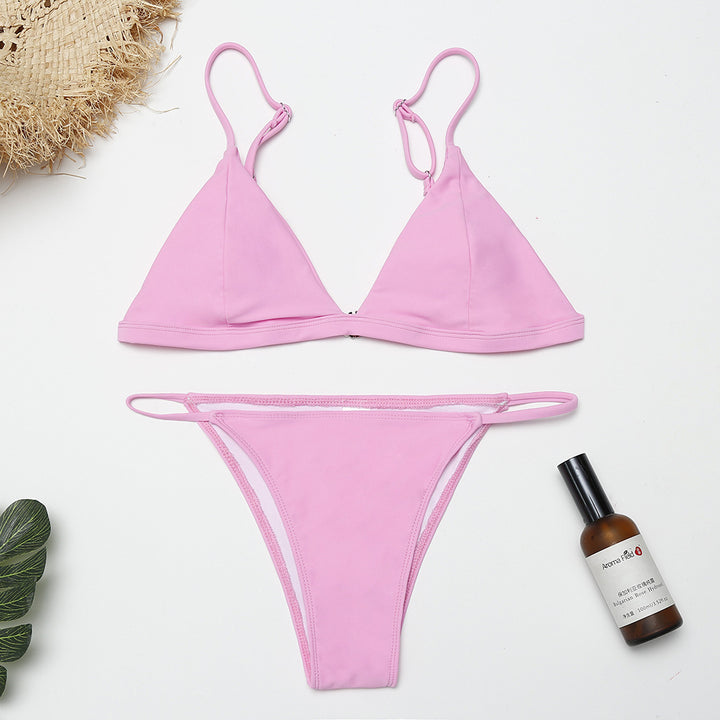 Women's triangle bikini set with adjustable straps Mune Fashion