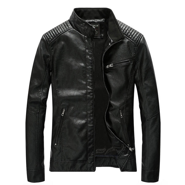 Men's Fashion Faux Leather Jacket Mune Fashion