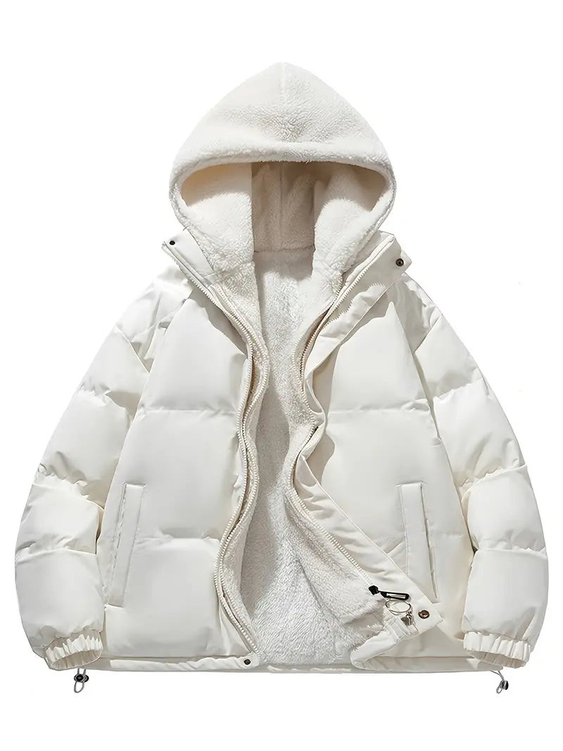 Mune | Fleece winter jacket with hood - Stylish and warm for winter