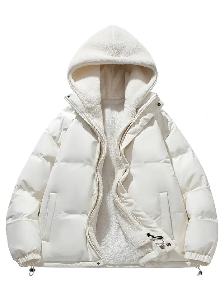 Mune | Fleece winter jacket with hood - Stylish and warm for winter
