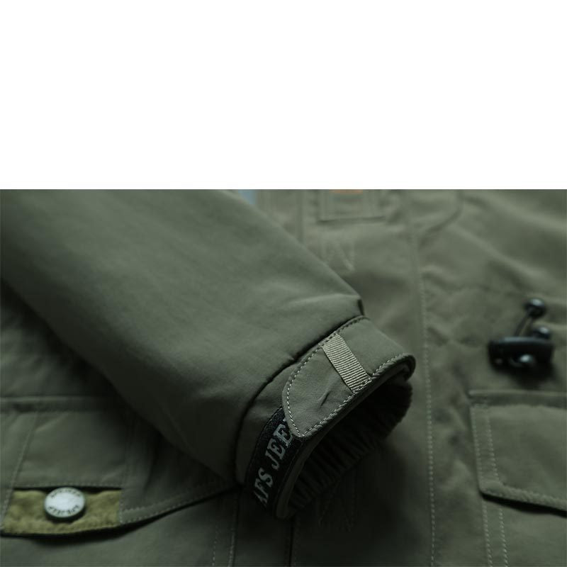 Men's field jacket with mesh lining, hood, and multifunctional pockets Mune Fashion