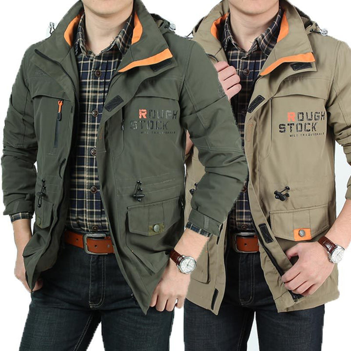 Men's field jacket with mesh lining, hood, and multifunctional pockets Mune Fashion