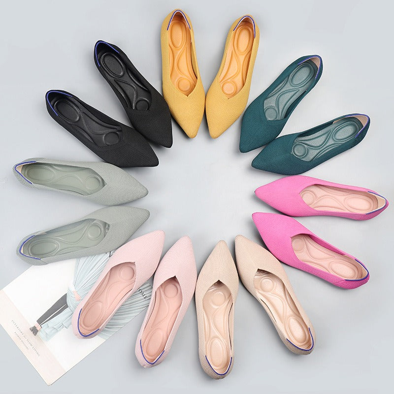Beige ballerina comfort shoes Mune Fashion
