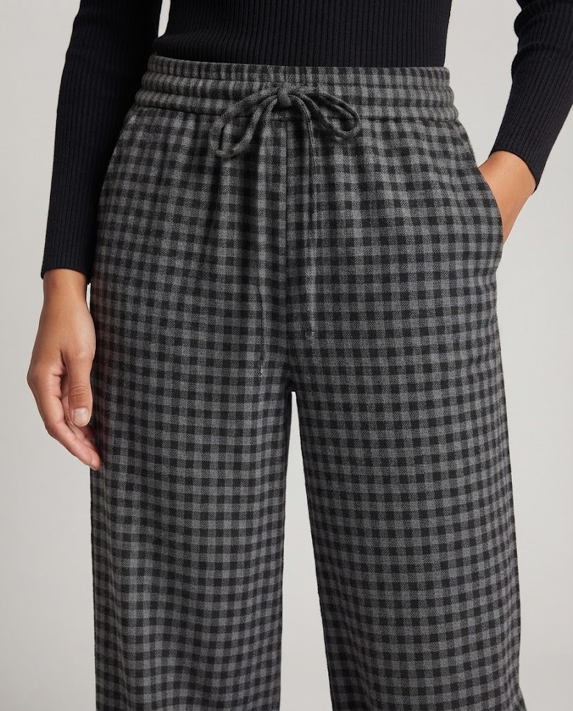 Women's Patterned Wide Pants Mune Fashion