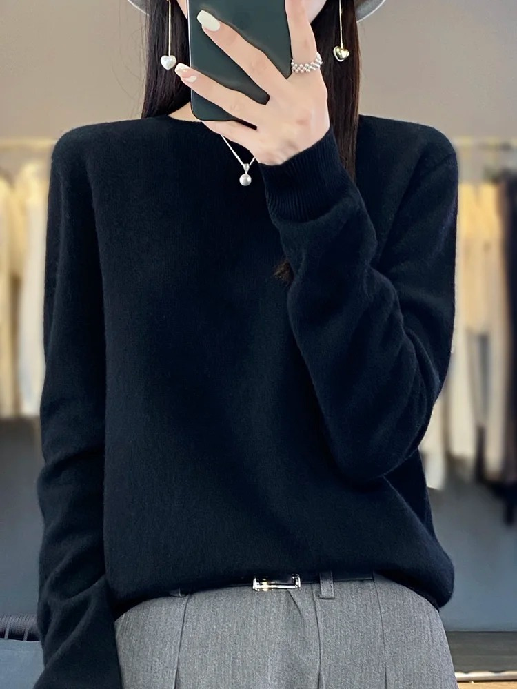 Mune | Cashmere Sweater Women Round Neck Soft and Elegant Knit Sweater