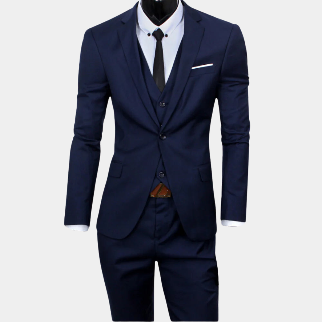 Mune Fashion | Men's Business Suit 3-piece - Blazer, Waistcoat & Trousers