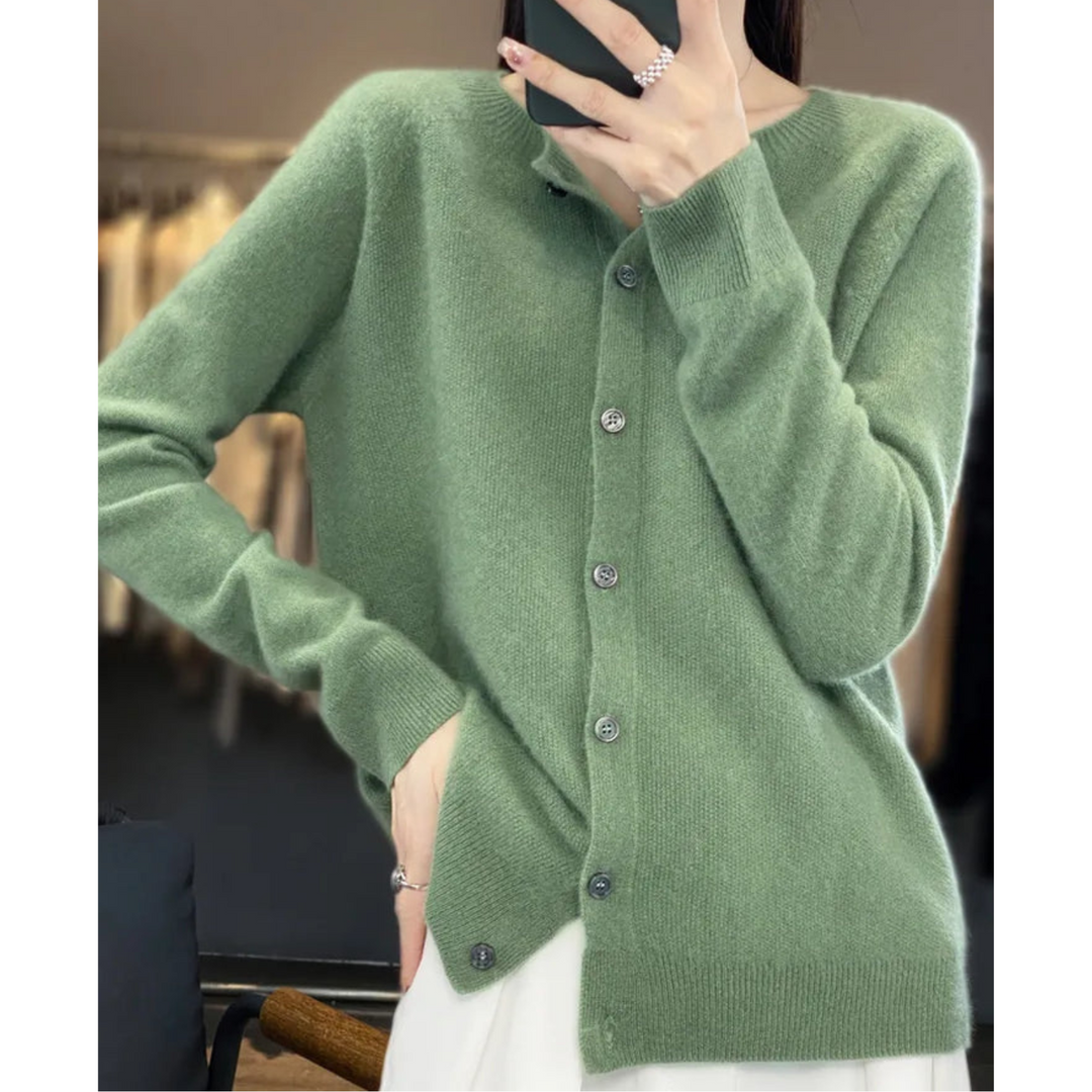 Mune | Women's Round Neck Cardigan Sweater