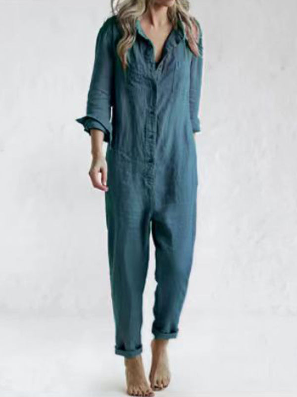 Long-sleeved jumpsuit
