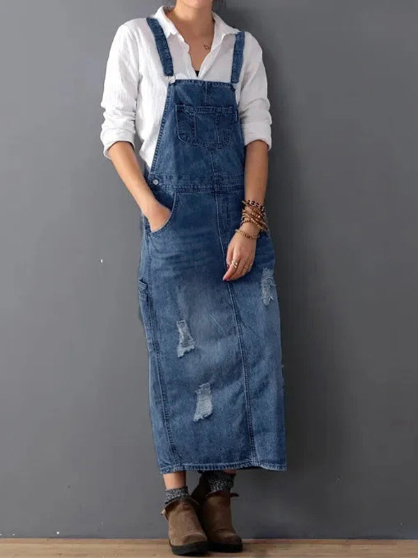 Mune | Casual Denim Spaghetti Dress