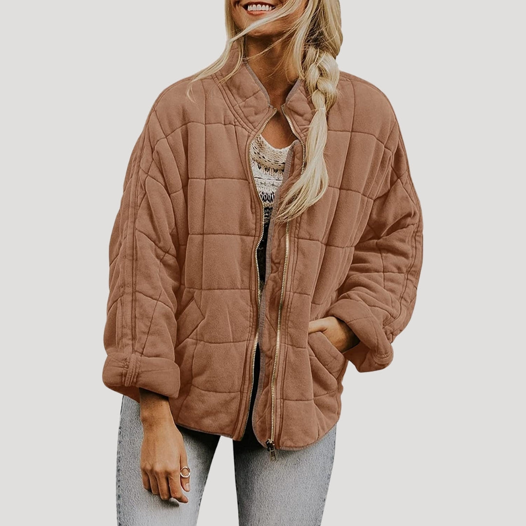 Mune | Women's padded oversized zipper puffer jacket