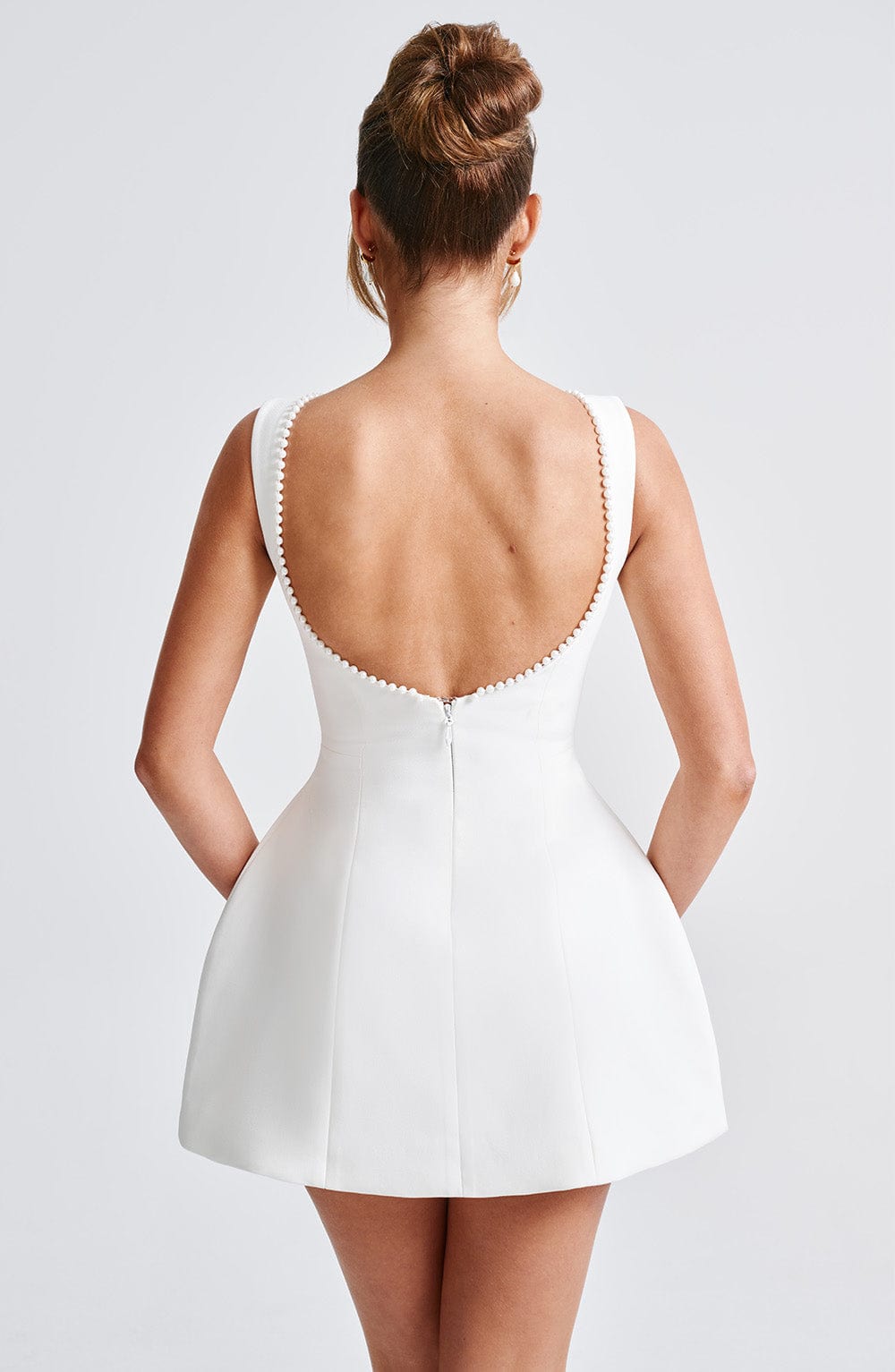 Women Wedding Guest Structured Mini Dress