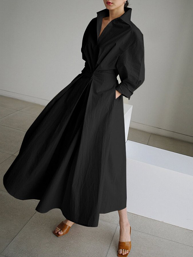 Mune | Elegant Shirt Dress with Buttons