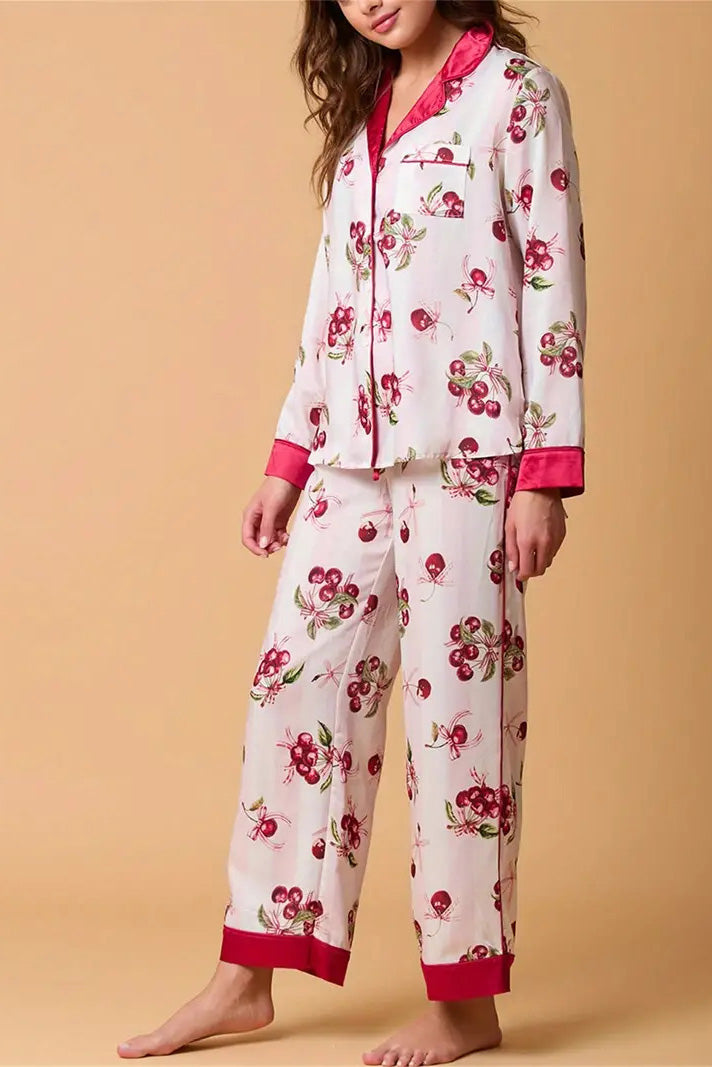 Mune | Christmas Festive Striped Pattern Pajama Set