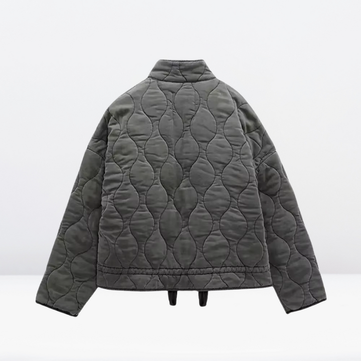Mune | Women's Quilted Jacket with Drawstring & Zipper