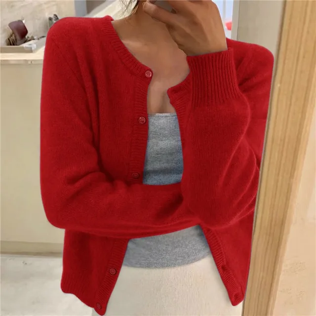 Mune | Knit Women's Jacket Solid Color for Comfort