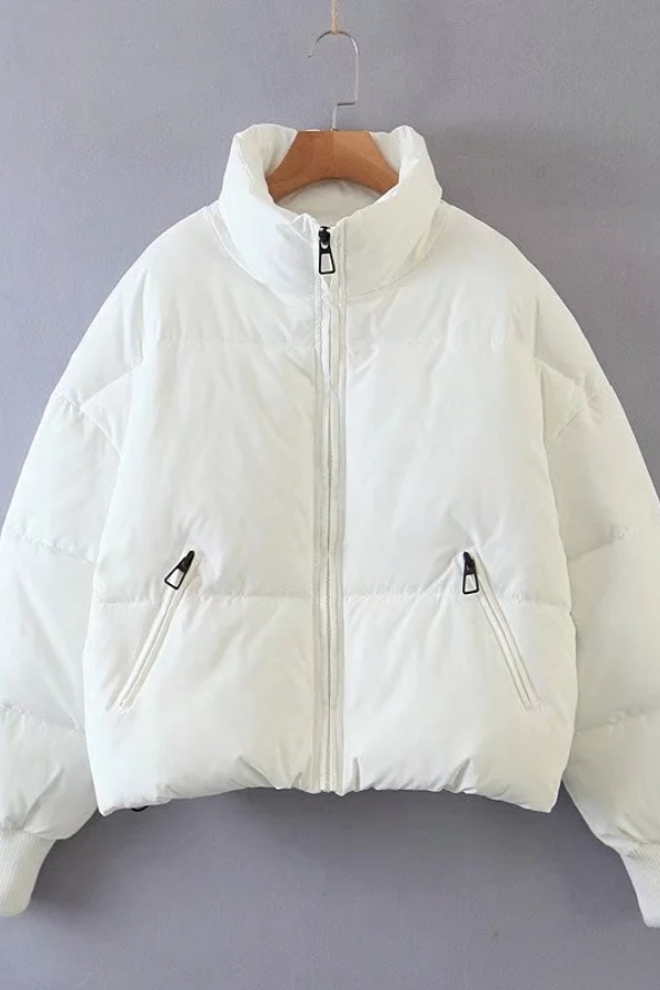 Mune | Collar Zipper Pocket Thick Warm Cotton Jacket