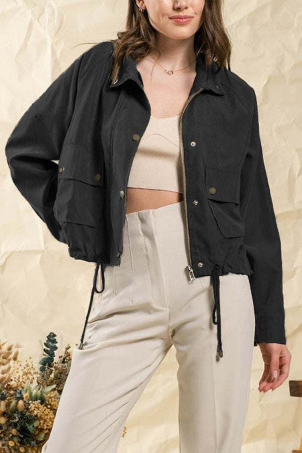 Mune | Checked Lapel Double-Button Two-Pocket Midi Jacket